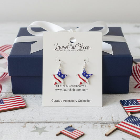 American Grace Star Dangle Earrings