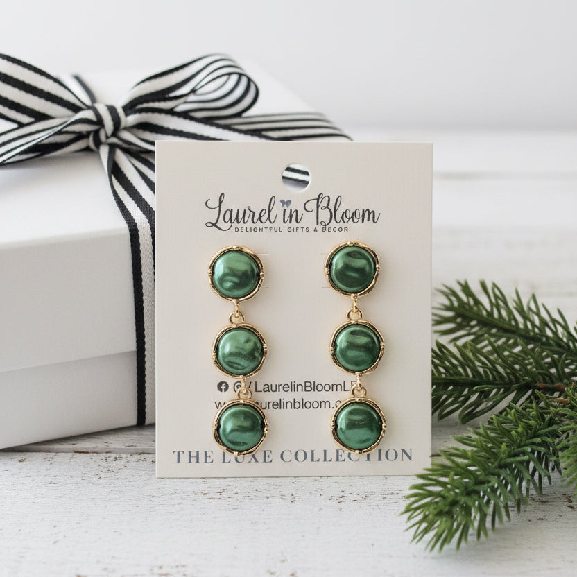 Lucille Trio Drop Earrings