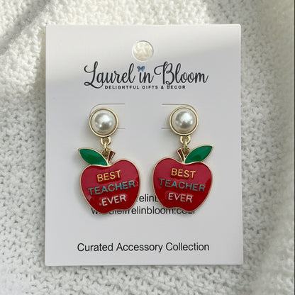 Apple for the Teacher Earrings