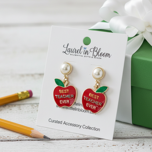 Apple for the Teacher Earrings