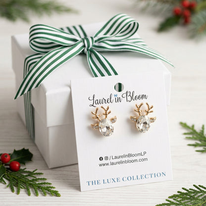 Holiday Starlight Reindeer Studs