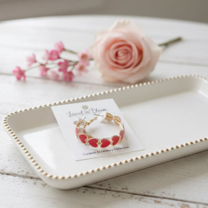 Big Hearted Hoop Earrings