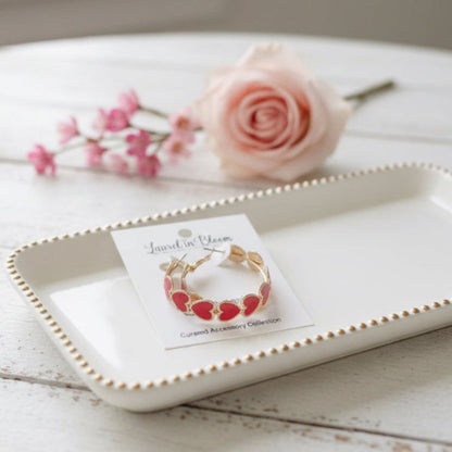 Big Hearted Hoop Earrings