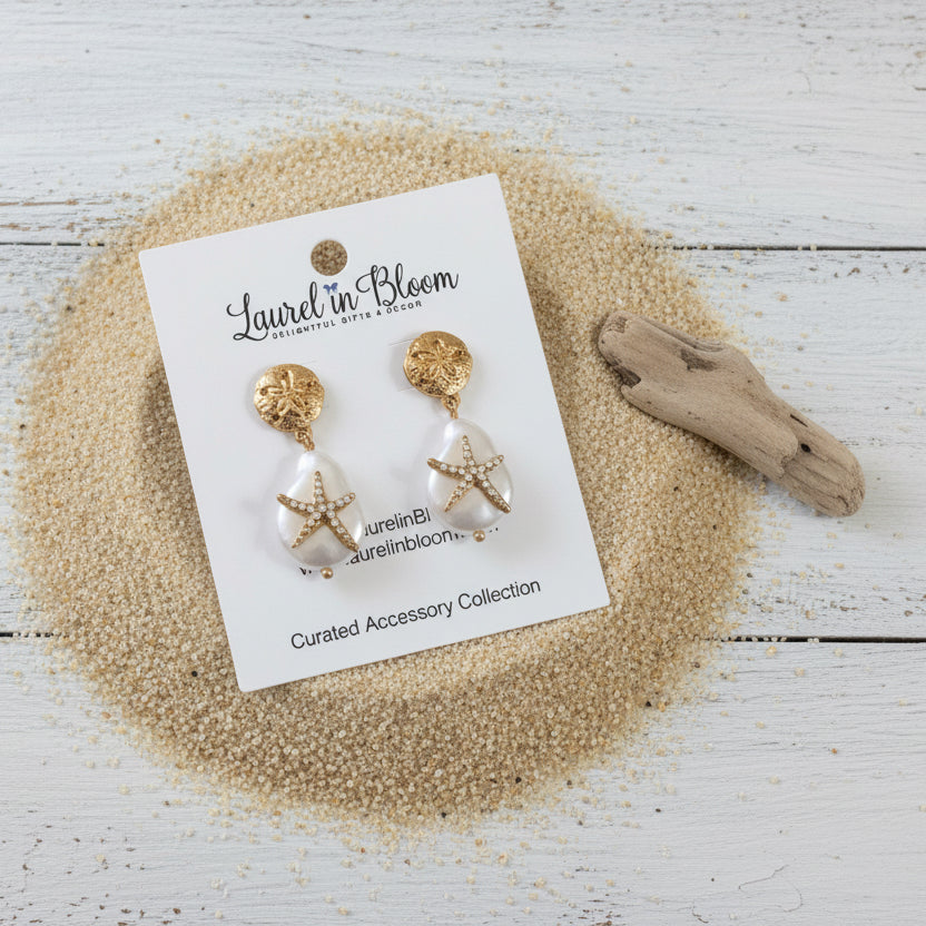 Heirloom Harbor Starfish Pearl Drops