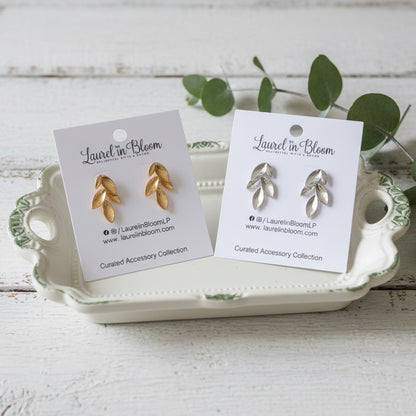Dogwood Leaf Earrings