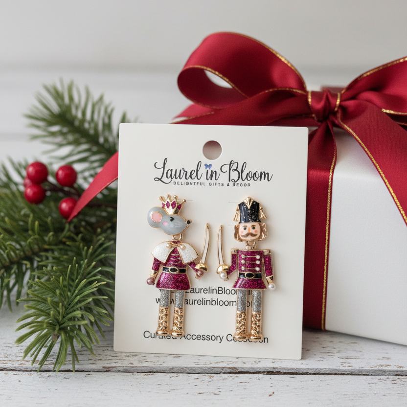 The Nutcracker and Mouse King Sugarplum Duel Earrings