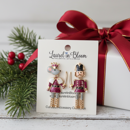 The Nutcracker and Mouse King Sugarplum Duel Earrings
