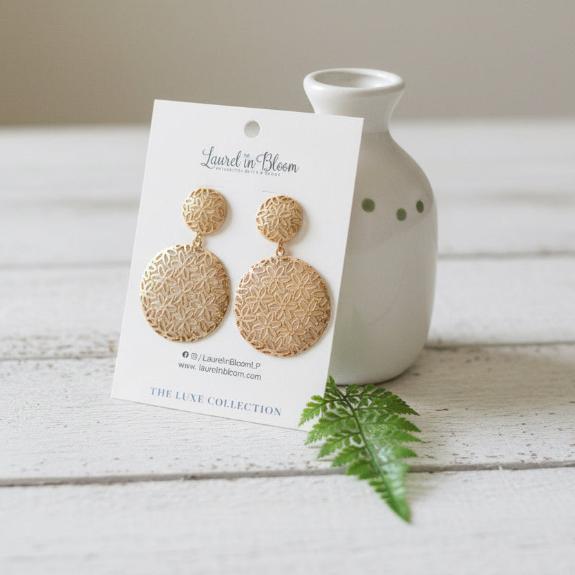 Margaret LUXE Floral Drop Earrings