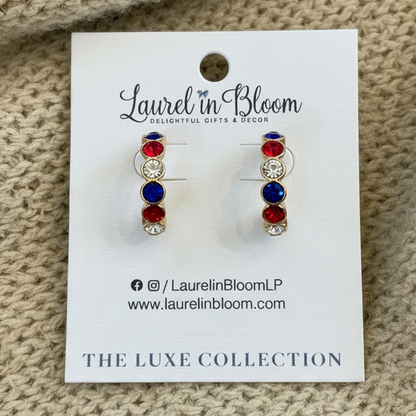 Sutton LUXE Hoops (Red/White/Blue)