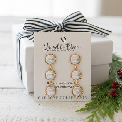 Lucille Trio Drop Earrings