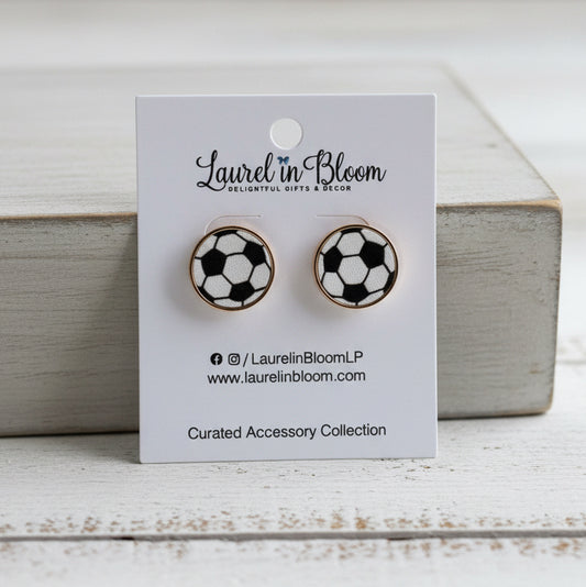 JV Soccer Stud Earrings