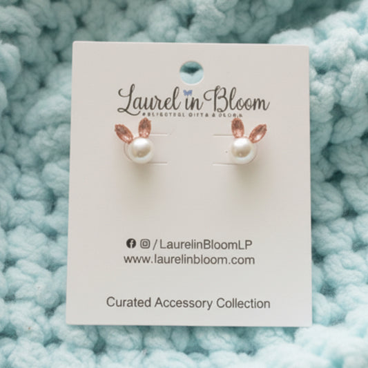 Crystal Bunny Cutie Studs